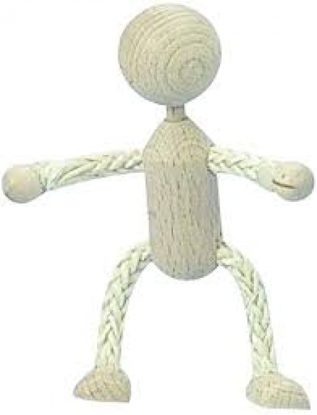 Holzpüppchen Sisal